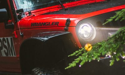 red Jeep Wrangler