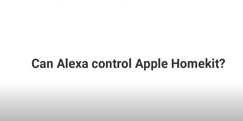 Alexa controls the home kit