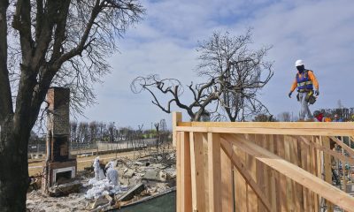 A home being rebuilt after the Palisades Fire AP scaled