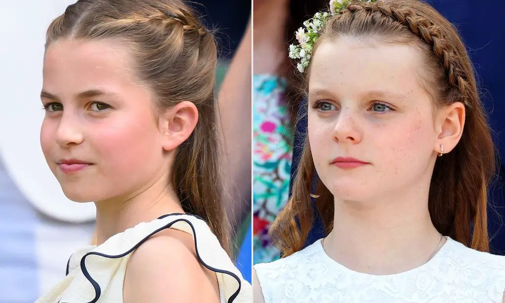 Princess Charlotte of Wales attend Wimbledon Tennis Championships Princess Gabriella of Monaco atten