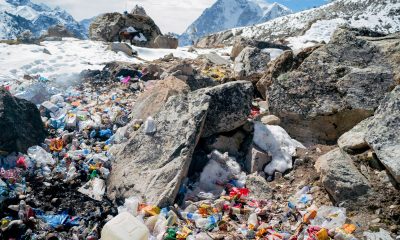 plastic waste in landfill near everest base camp getty