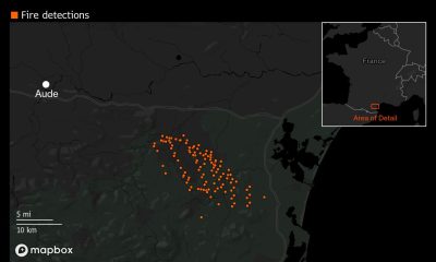 firefighters battle wildfires in southern france bloomberg