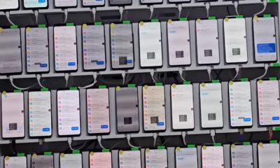 rack of phones fraud scam darcula magic cat