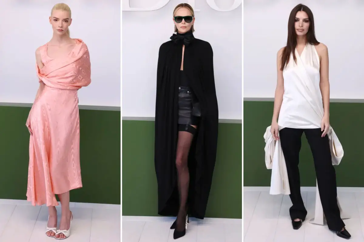 celebrities at paris fashion week