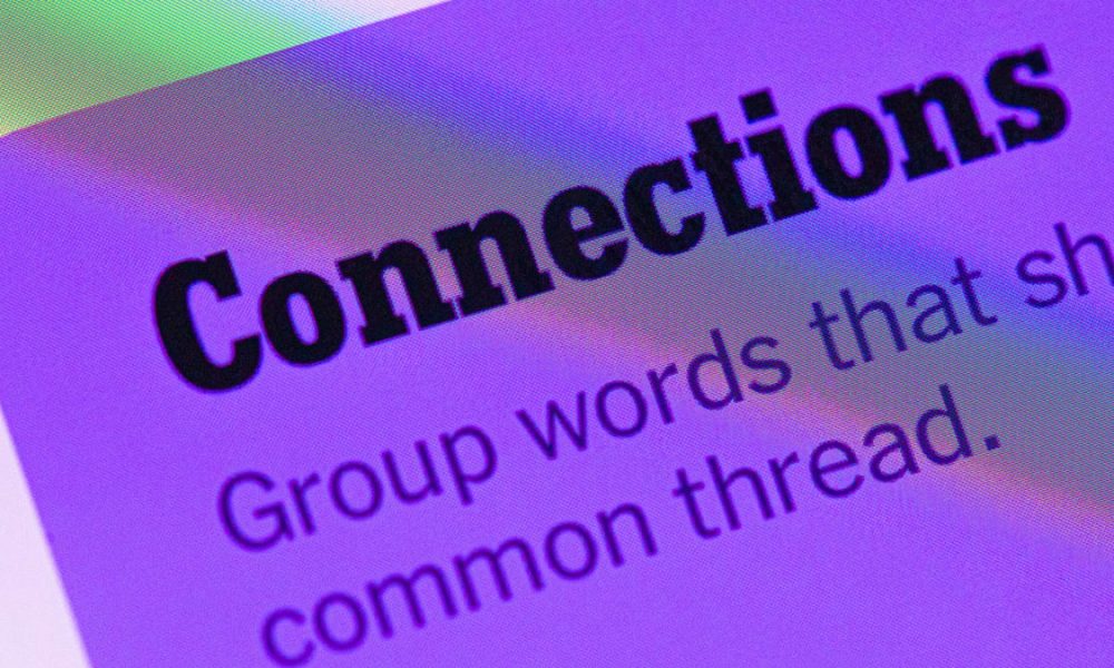 nyt word games connections 2798