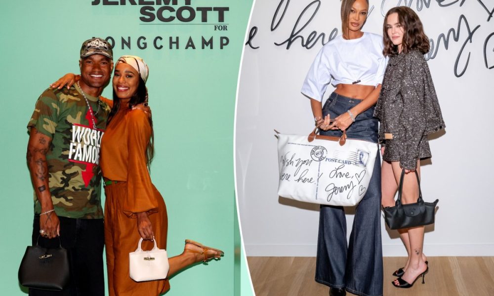 longchamp jeremy scott party