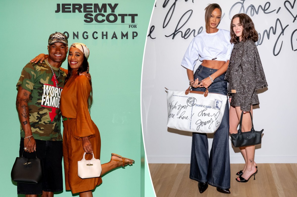 longchamp jeremy scott party