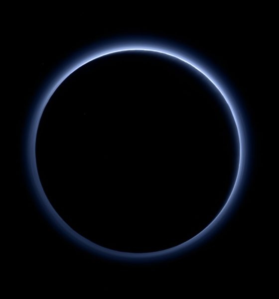 Blue hazes over backlit Pluto 20260807 000406