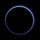 Blue hazes over backlit Pluto 20260807 000406